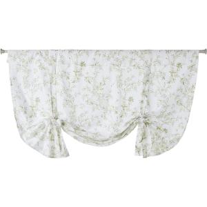 imageLaura Ashley Home  Cotton Pole Top Valance Stylish ampamp Lightweight Window Treatment for Home Decor Lindy Green 50quot x 25quot