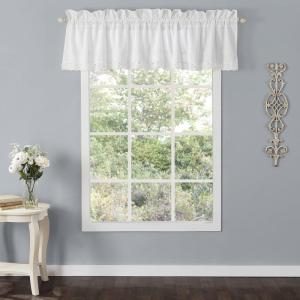 imageLaura Ashley Home 222802 Annabella Pole Top Valance White 86x15in15W x 86L Pack of 1