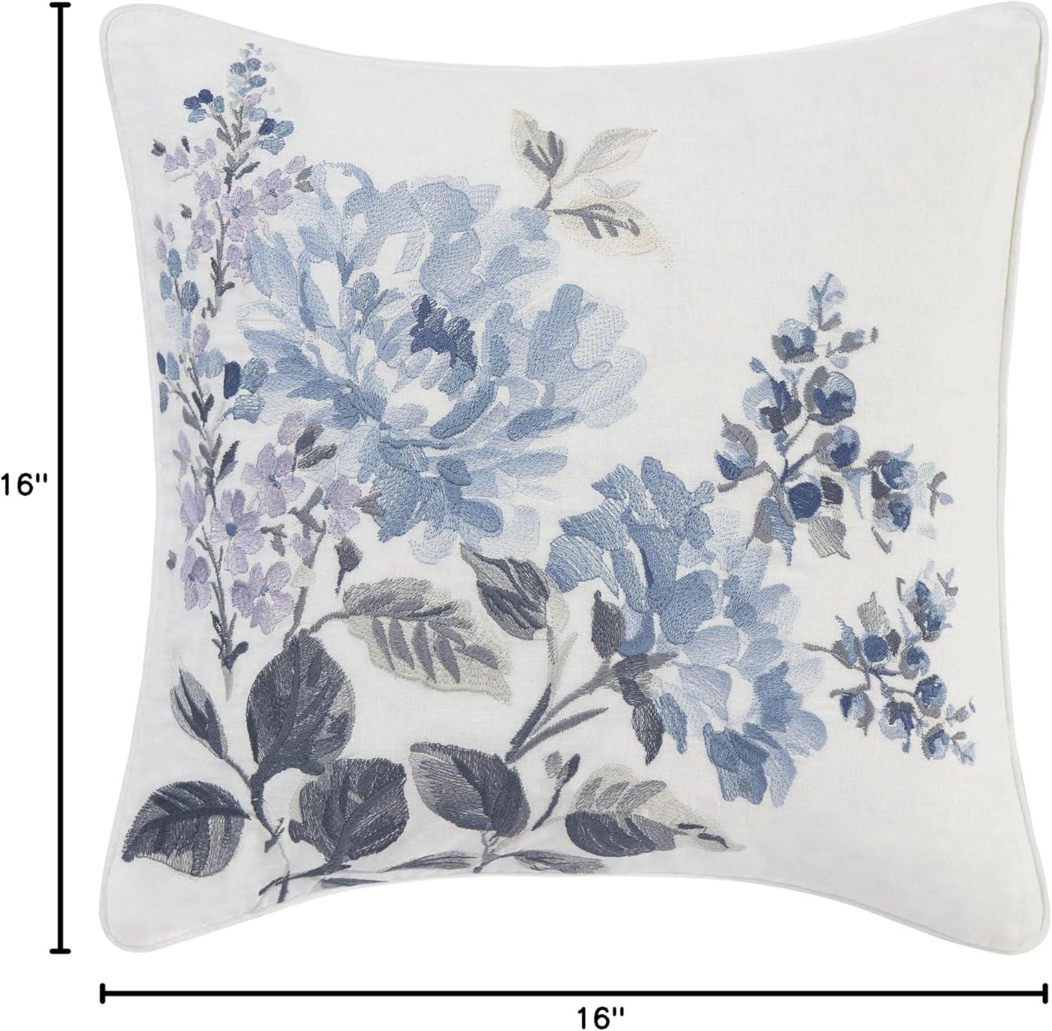 imageLaura Ashley Throw Pillow Home Decor with Envelope Closure 1 Count Pack of 1 Cottage Blue1 Count Pack of 1