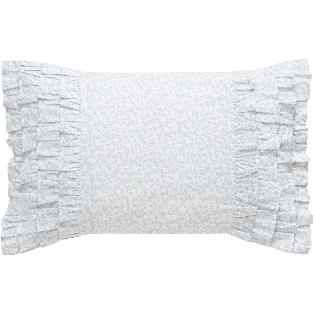 imageLaura Ashley Throw Pillow Home Decor with Envelope Closure 1 Count Pack of 1 Cottage Blue