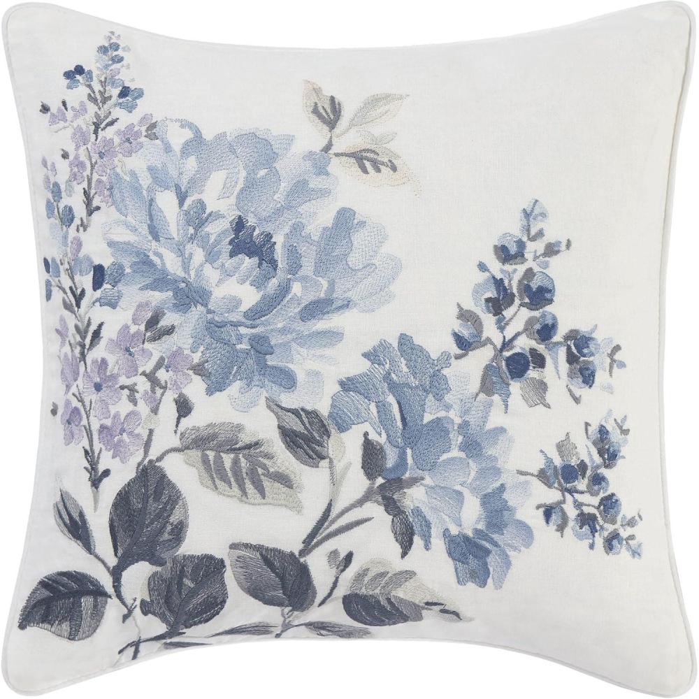 imageLaura Ashley Throw Pillow Home Decor with Envelope Closure 1 Count Pack of 1 Cottage Blue1 Count Pack of 1