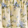 imageLaura Ashley  Cotton Pole Top Valance Stylish ampamp Lightweight Window Treatment for Home Decor Cassidy Yellow 86quot x 15quot