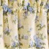 imageLaura Ashley  Cotton Pole Top Valance Stylish ampamp Lightweight Window Treatment for Home Decor Cassidy Yellow 86quot x 15quot