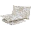 imageLaura Ashley  Queen Quilt Set Reversible Cotton Bedding with Matching Shams Lightweight Home Decor for All Seasons Bedford GreenOffWhite QueenBedford BrownWhite