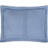 imageLaura Ashley  Queen Quilt Set Reversible Cotton Bedding with Matching Shams Lightweight Home Decor for All Seasons Bedford GreenOffWhite QueenBedford Delft Blue