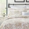imageLaura Ashley  Queen Quilt Set Reversible Cotton Bedding with Matching Shams Lightweight Home Decor for All Seasons Bedford GreenOffWhite QueenBedford BrownWhite