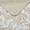 imageLaura Ashley  Queen Quilt Set Reversible Cotton Bedding with Matching Shams Lightweight Home Decor for All Seasons Bedford GreenOffWhite QueenBedford BrownWhite