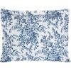 imageLaura Ashley  Queen Quilt Set Reversible Cotton Bedding with Matching Shams Lightweight Home Decor for All Seasons Bedford GreenOffWhite QueenBedford Delft Blue