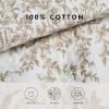 imageLaura Ashley  Queen Quilt Set Reversible Cotton Bedding with Matching Shams Lightweight Home Decor for All Seasons Bedford GreenOffWhite QueenBedford BrownWhite