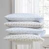 imageLaura Ashley  Standard Pillowcase Set Breathable Percale Cotton Bedding Floral Home Decor Victoria Blue 2 PieceBlue