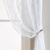 imageLaura Ashley Berwyn Lattice Sheer Curtains with Rod Pocket Each Panel Measures 38quot W x 84quot L White 4 PanelsWhite