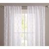 imageLaura Ashley Berwyn Lattice Sheer Curtains with Rod Pocket Each Panel Measures 38quot W x 84quot L White 4 PanelsWhite