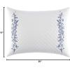 imageLaura Ashley Collection Perfect Decorative Throw Pillow Premium Designer Quality Decorative Pillow for Bedroom Living Room and Home Dcor 1 Count Pack of 1 Charlotte BlueWhiteCharlotte BlueWhite