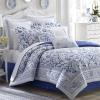 imageLaura Ashley Collection Perfect Decorative Throw Pillow Premium Designer Quality Decorative Pillow for Bedroom Living Room and Home Dcor 1 Count Pack of 1 Charlotte BlueWhiteCharlotte BlueWhite