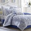 imageLaura Ashley Collection Perfect Decorative Throw Pillow Premium Designer Quality Decorative Pillow for Bedroom Living Room and Home Dcor 1 Count Pack of 1 Charlotte BlueWhiteCharlotte BlueWhite