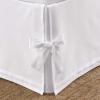 imageLaura Ashley Home  Corner Tied Tailored Bedskirt Luxury Bedroom Decor Wrinkle ampamp Fade Resistant White QueenKing
