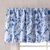 imageLaura Ashley Home  Cotton Pole Top Valance Stylish ampamp Lightweight Window Treatment for Home Decor Charlotte Blue 86quot x 15quot