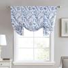 imageLaura Ashley Home  Cotton Pole Top Valance Stylish ampamp Lightweight Window Treatment for Home Decor Elise Blue 50quot x 25quot