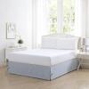 imageLaura Ashley Home  Cotton Ruffled Bedskirt Lightweight ampamp Classic Style Hedy Blue QueenBlue