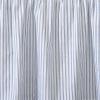 imageLaura Ashley Home  Cotton Ruffled Bedskirt Lightweight ampamp Classic Style Ticking Stripe Green QueenBlue