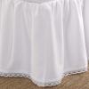 imageLaura Ashley Home  Queen Bedskirt Luxury Bedroom Decor Wrinkle ampamp Fade Resistant Crochet Ruffle White QueenTwin