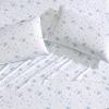 imageLaura Ashley Home  Standard Pillowcase Set Cotton Sateen Bedding Smooth ampamp WrinkleResistant Garden Muse Blue 2 Piece