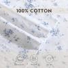 imageLaura Ashley Home  Standard Pillowcase Set Cotton Sateen Bedding Smooth ampamp WrinkleResistant Garden Muse Blue 2 Piece