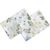 imageLaura Ashley Home  Standard Pillowcase Set Cotton Sateen Bedding Smooth ampamp WrinkleResistant Meadow Floral BlueYellow 2 Piece