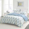 imageLaura Ashley Mila Euro Sham 26x26 BlueStitched Vine Leaf Grey
