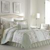 imageLaura Ashley Throw Pillow Cotton Envelope Closure Elegant Home Decor for Couch or Bed 18quot x 18quot Harper Pale Green