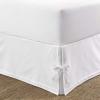 imageLaura Ashley Home  Corner Tied Tailored Bedskirt Luxury Bedroom Decor Wrinkle ampamp Fade Resistant White QueenFull