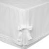imageLaura Ashley Home  Corner Tied Tailored Bedskirt Luxury Bedroom Decor Wrinkle ampamp Fade Resistant White QueenQueen