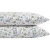 imageLaura Ashley Home  Pillow Case Set Cotton Sateen Bedding Softens with Each Wash Spring Bloom Purple 2 Piece