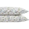 imageLaura Ashley Home  Standard Pillowcase Set Cotton Sateen Bedding Smooth ampamp WrinkleResistant Spring Bloom Pastel Blue 2 Piece
