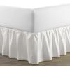 imageLaura Ashley Home Solid Ivory Ruffled Bedskirt QueenWhite