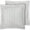 imageLaura Ashley Mila Euro Sham 26x26 BlueTicking Stripe Grey