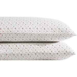 imageLaura Ashley Home  Standard Pillowcase Set Cotton Sateen Bedding Smooth ampamp WrinkleResistant Evie Yellow 2 Piece