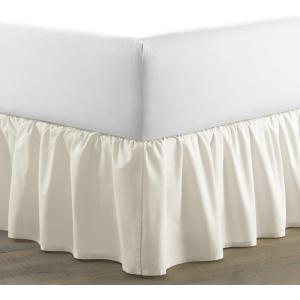 imageLaura Ashley Home Solid Ivory Ruffled Bedskirt QueenIvory