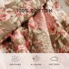 imageLaura Ashley  FullQueen Quilt Set Reversible Cotton Bedding with Matching Shams Lightweight Home Decor for All Seasons Breezy Floral Blue FullQueenHarrietta Patchwork Pink