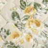 imageLaura Ashley  FullQueen Quilt Set Reversible Cotton Bedding with Matching Shams Lightweight Home Decor for All Seasons Breezy Floral Blue FullQueenRoses Gold