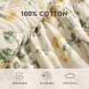 imageLaura Ashley  FullQueen Quilt Set Reversible Cotton Bedding with Matching Shams Lightweight Home Decor for All Seasons Breezy Floral Blue FullQueenRoses Gold