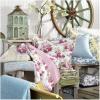 imageLaura Ashley  Queen Quilt Reversible Cotton Bedding Lightweight Home Decor for All Seasons Ruffle Garden Cream QueenCream