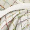 imageLaura Ashley  Queen Quilt Reversible Cotton Bedding Lightweight Home Decor for All Seasons Ruffle Garden Cream QueenCream