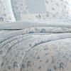 imageLaura Ashley  Queen Quilt Set Cotton Reversible Bedding with Matching Shams Bedroom Decor Ideal for All Seasons Kenna Blue QueenQueen
