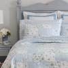imageLaura Ashley  Queen Quilt Set Cotton Reversible Bedding with Matching Shams Bedroom Decor Ideal for All Seasons Kenna Blue QueenTwin