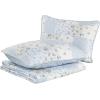 imageLaura Ashley  Queen Quilt Set Cotton Reversible Bedding with Matching Shams Bedroom Decor Ideal for All Seasons Kenna Blue QueenTwin