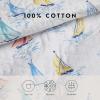 imageLaura Ashley  Queen Quilt Set Cotton Reversible Bedding with Matching Shams Home Decor Ideal for All Seasons Ahoy Blue QueenAhoy Blue