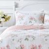 imageLaura Ashley  Queen Quilt Set Cotton Reversible Bedding with Matching Shams Home Decor Ideal for All Seasons Honeysuckle Pink QueenHoneysuckle Pink
