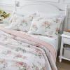 imageLaura Ashley  Queen Quilt Set Cotton Reversible Bedding with Matching Shams Home Decor Ideal for All Seasons Honeysuckle Pink QueenHoneysuckle Pink