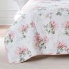 imageLaura Ashley  Queen Quilt Set Cotton Reversible Bedding with Matching Shams Home Decor Ideal for All Seasons Honeysuckle Pink QueenHoneysuckle Pink